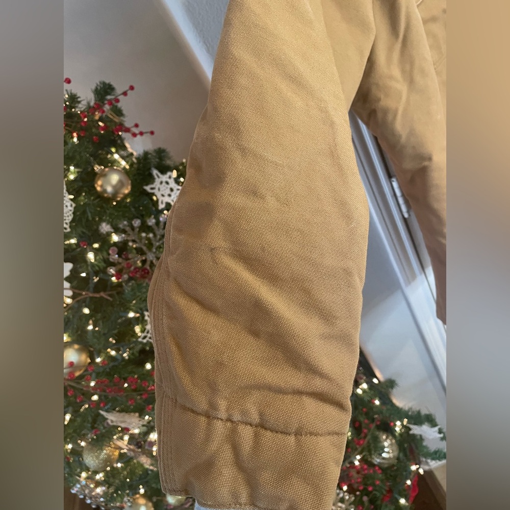 Men’s Carhartt Blanket Lined Tan Barn Jacket - Picture 9 of 9